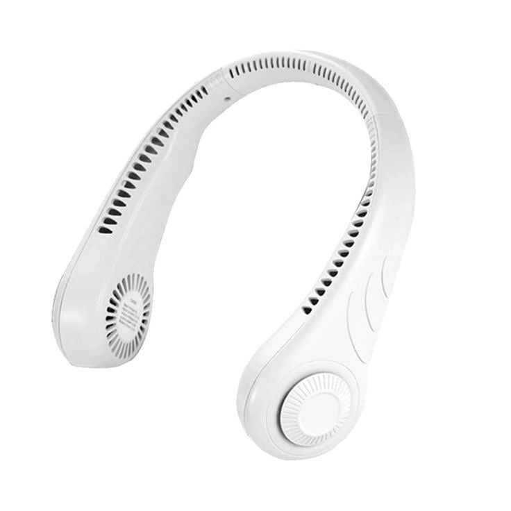 Bladeless Neck Fan, 360° Cooling Portable Wearable Fan, 3 Speeds, USB Rechargeable, Quiet Personal Fan for Travel, Outdoor, & Office