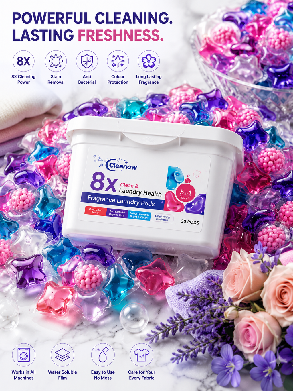 Premium 5 in 1 laundry pods