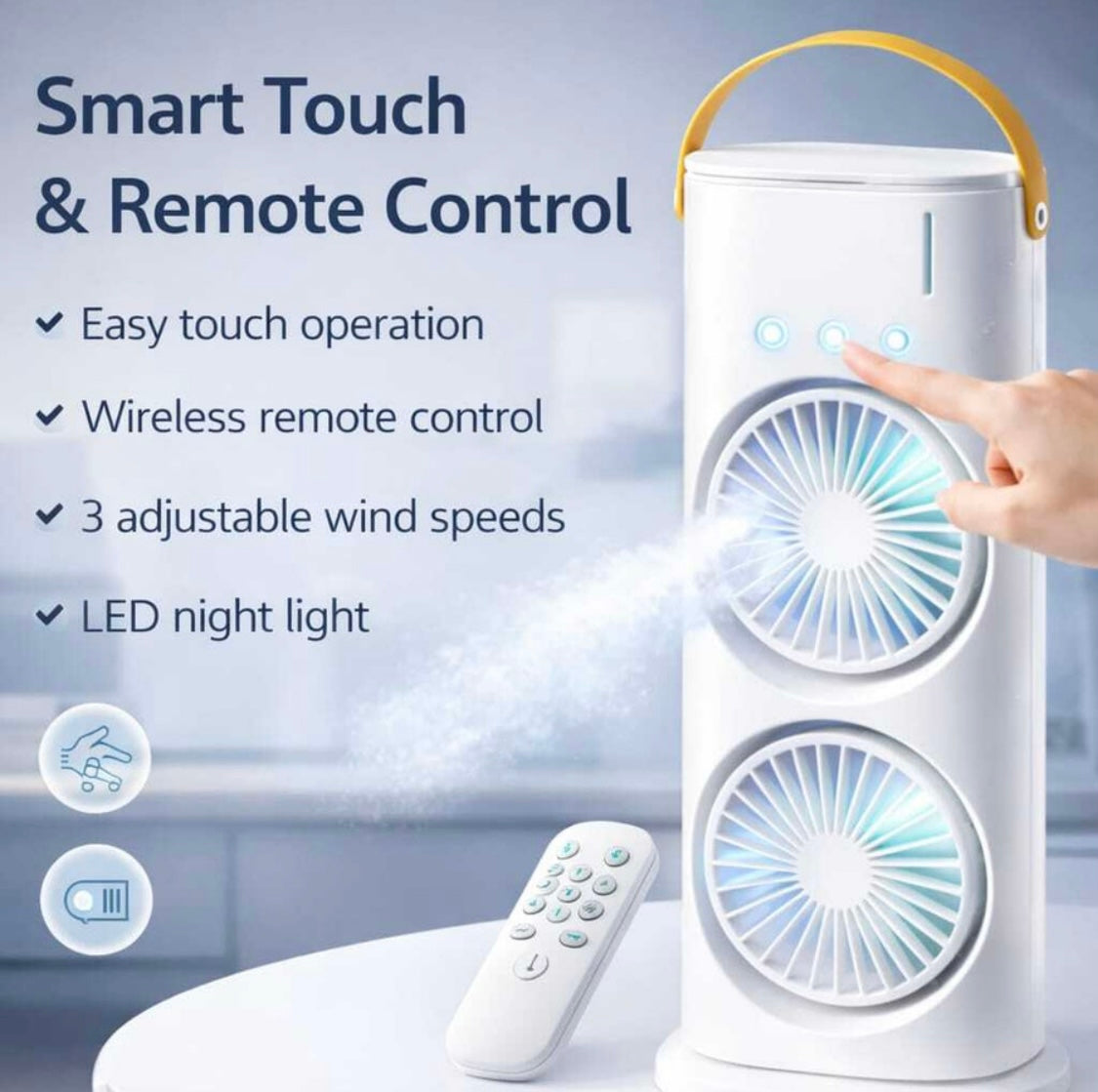Portable Double-Ended Mist Spray Cooler – Mini Air Conditioner
