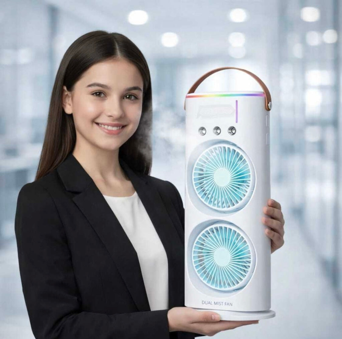 Portable Double-Ended Mist Spray Cooler – Mini Air Conditioner